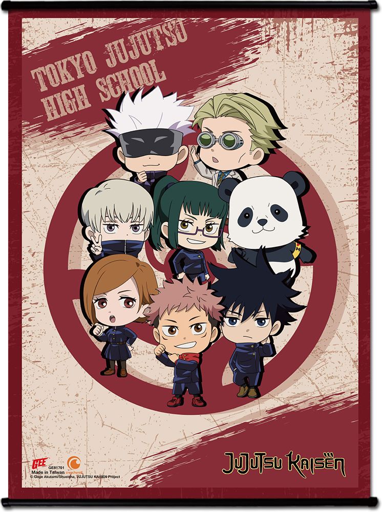 Jujutsu Kaisen - Sd Character Group #A Ss Wall Scroll