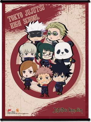 Jujutsu Kaisen - Sd Character Group #A Ss Wall Scroll