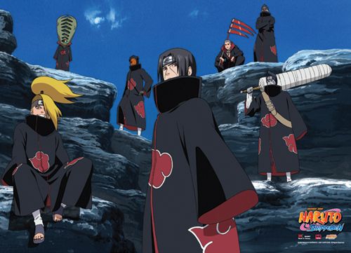 Naruto Shippuden 7 Atkatsuki Wall Scroll