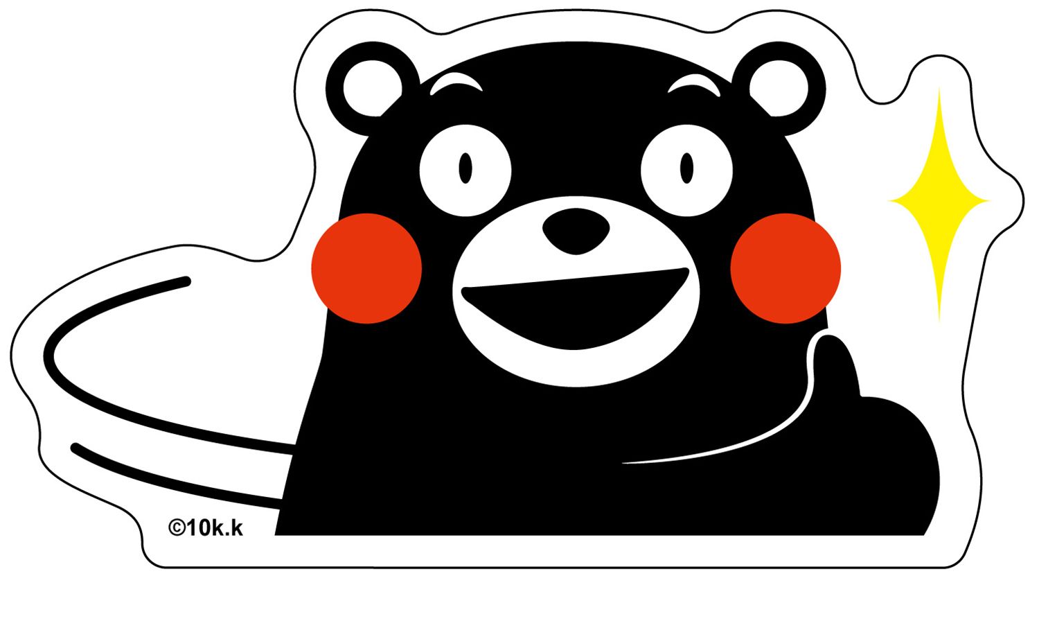Kumamon - Kumamon Good Pose Car Sticker