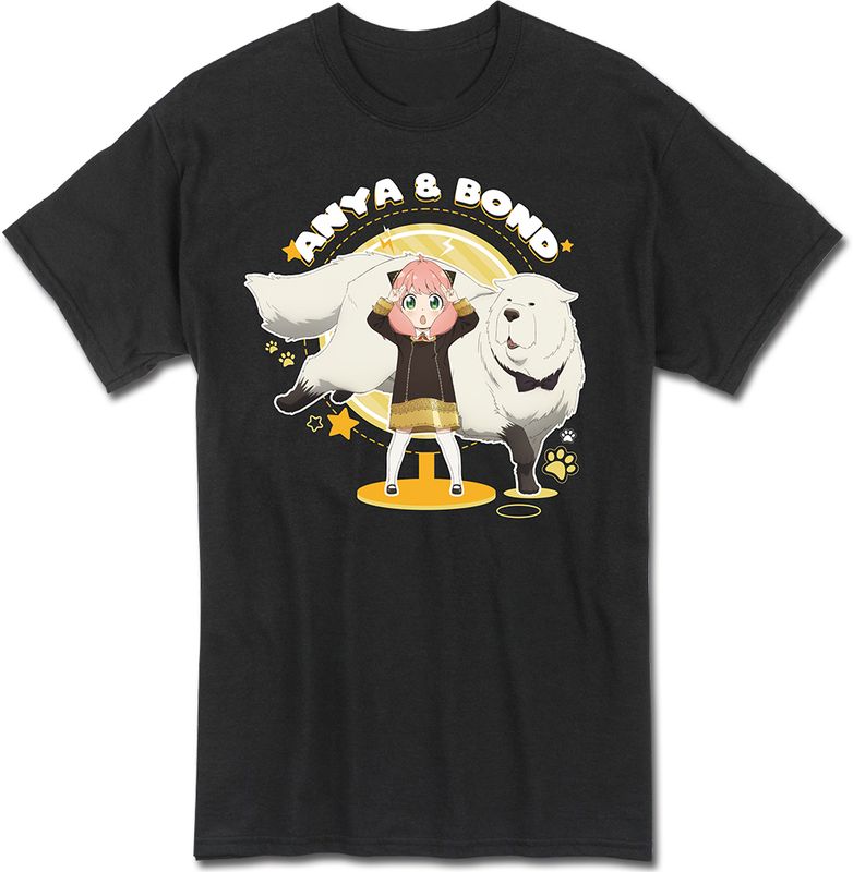 Spy X Family - Anya & Bond With Paw Print Boyfriend T-Shirt Xl