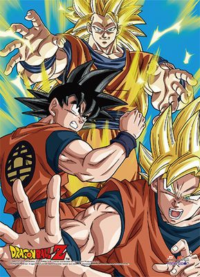 Dragon Ball Z - Goku Group High-End Wall Scroll