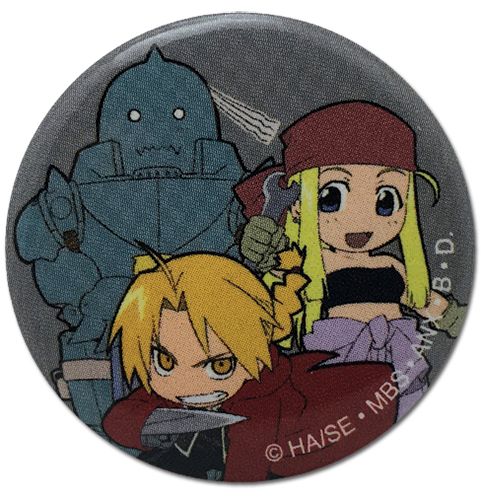 Fullmetal Alchemist - Sd Ed, Al & Winry Button 1.25''