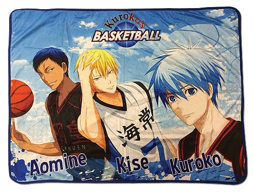 Kuroko'S Basketball - Kuroko, Kise, & Aomine Sublimated Throw Blanket