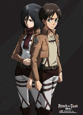Attack On Titan - Eren & Mikasa Special Edition Wallscroll