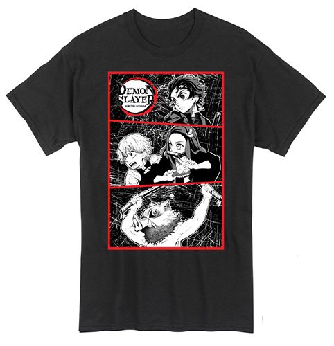Demon Slayer - Group Gritty Panels T-Shirt S