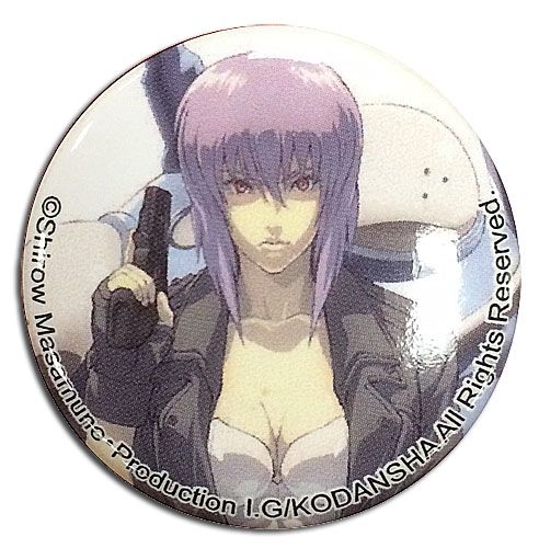 Ghost In The Shell - Motoko With Tachikoma Button 1.25'' Ghost In The Shell - Motoko With Tachikoma Button 1.25''