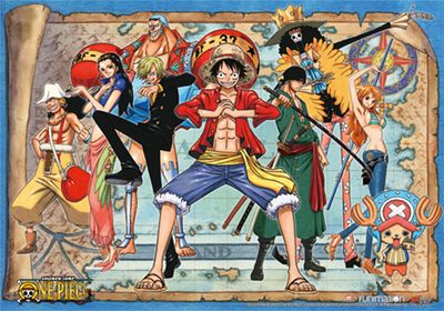 One Piece - New World Luffy Group 02 Wall Scroll One Piece - New World Luffy Group 02 Wall Scroll