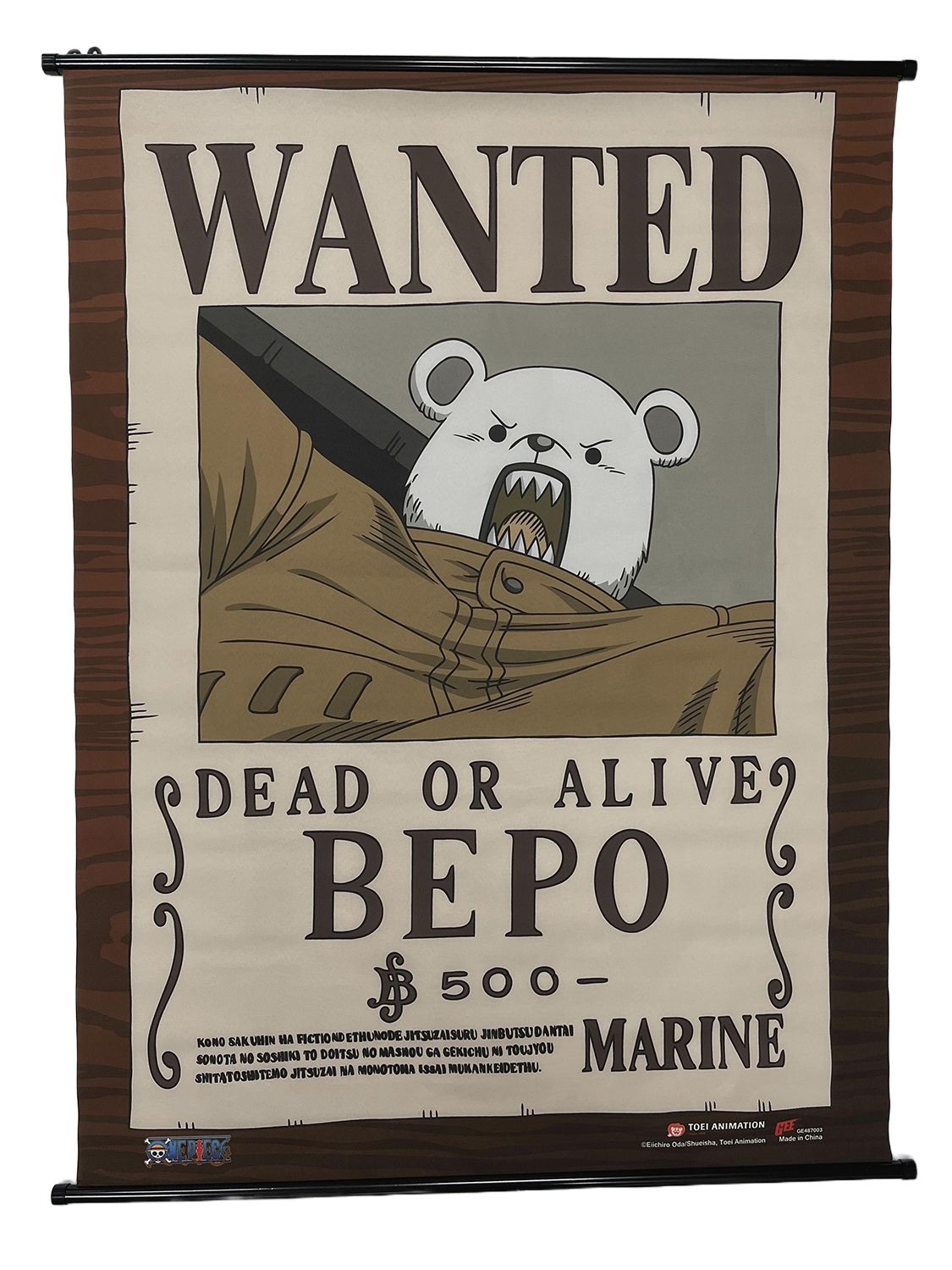 One Piece - Wanted Posters Bepo Wall Scroll
