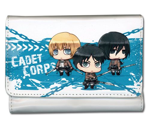 Attack On Titan - Eren, Armin & Mikasa Sd Girl Wallet