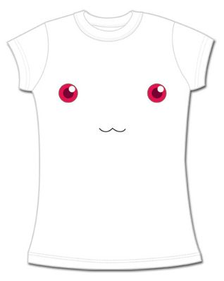Madoka Magica Kyubey Face Jrs T-Shirt S