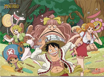 One Piece - Whole Cake Island Group 4 Wall Scroll