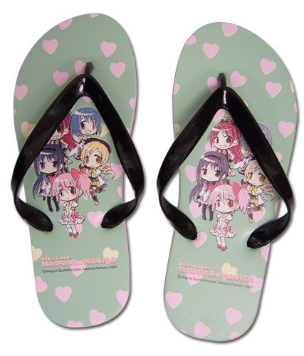 Madoka Magica - Madoka, Sayaka & Mami Girl'S Sandal