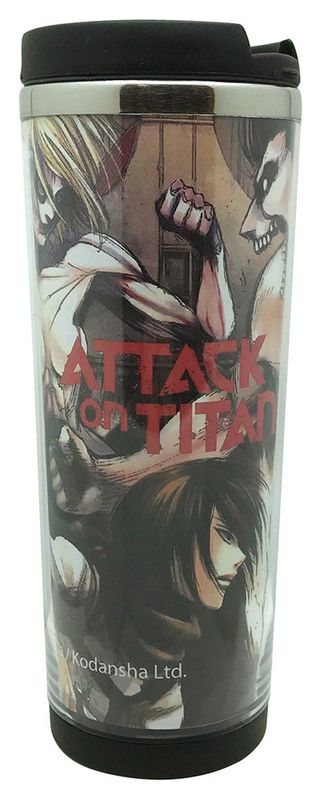 Attack On Titan Manga - Attack And Female Titan Tumbler