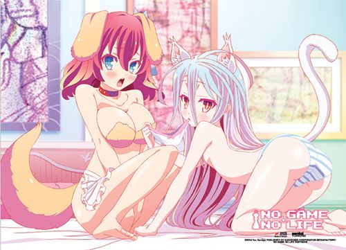 No Game No Life - Dog & Cat Wall Scroll