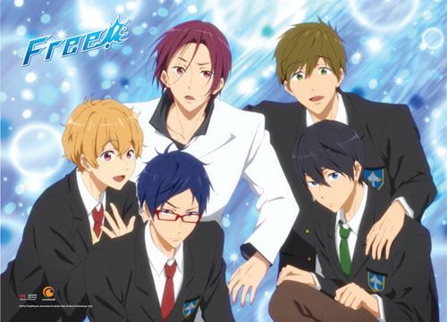 Free! - Group Line-Up Wallscroll