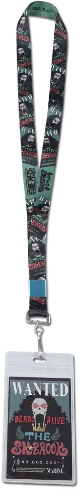 One Piece - Brook Wanted Poster Style #1 Lanyard
