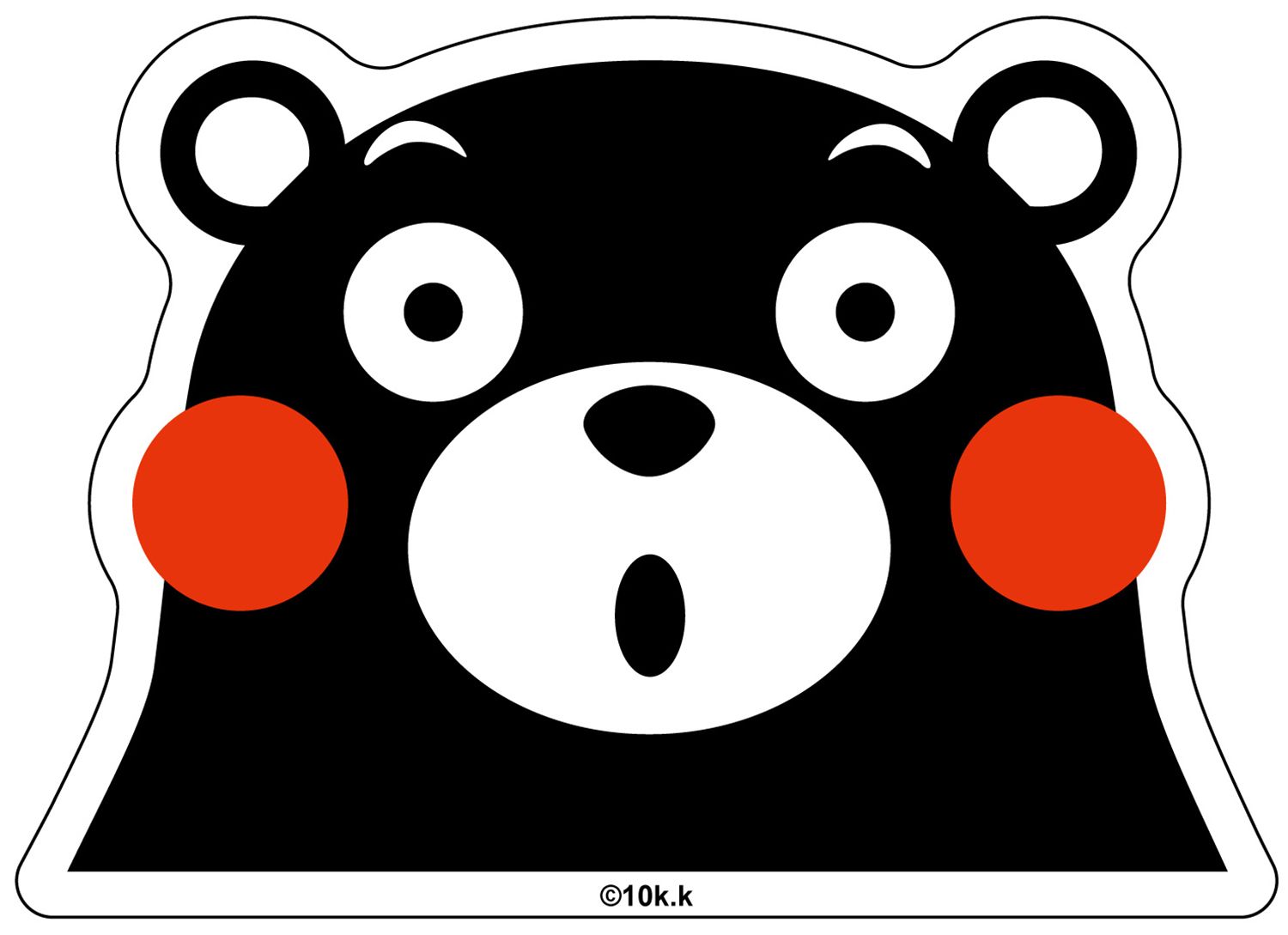 Kumamon - Kumamon Shock Car Sticker