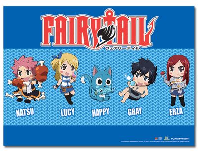Fairy Tail - Sd Group 2 Wallscroll
