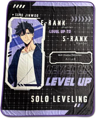 Solo Leveling - Sung Jinwoo Information Throw Blanket