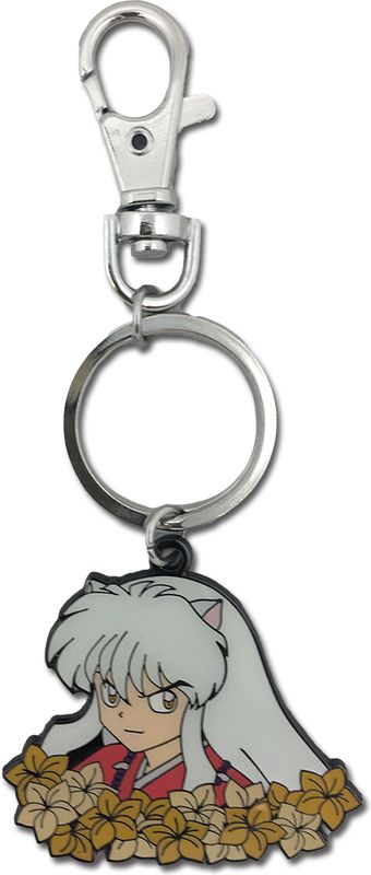 Inuyasha - Inuyasha Flowers Metal Keychain