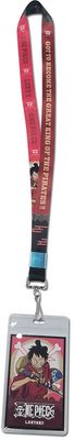 One Piece - Luffy Icon And Verbiage Lanyard