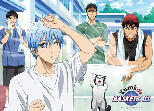 Kuroko'S Basketball - Talga Spray Water On Tetsu Wallscroll