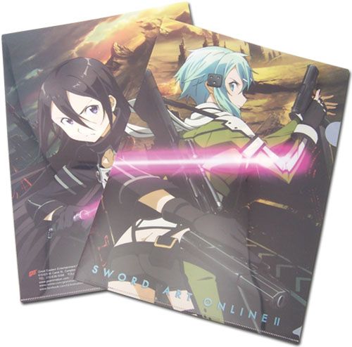 Sword Art Online Ii - Sinon & Kirito File Folder