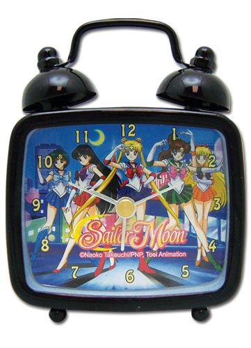 Sailormoon Group Square Mini Desk Clock