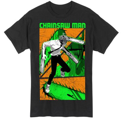 Chainsaw Man - Chainsaw Man Close-Up Panels T-Shirt 2Xl