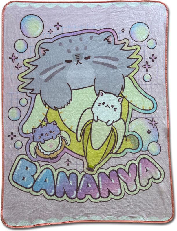 Bananya S3 - Main Characters Throw Blanket