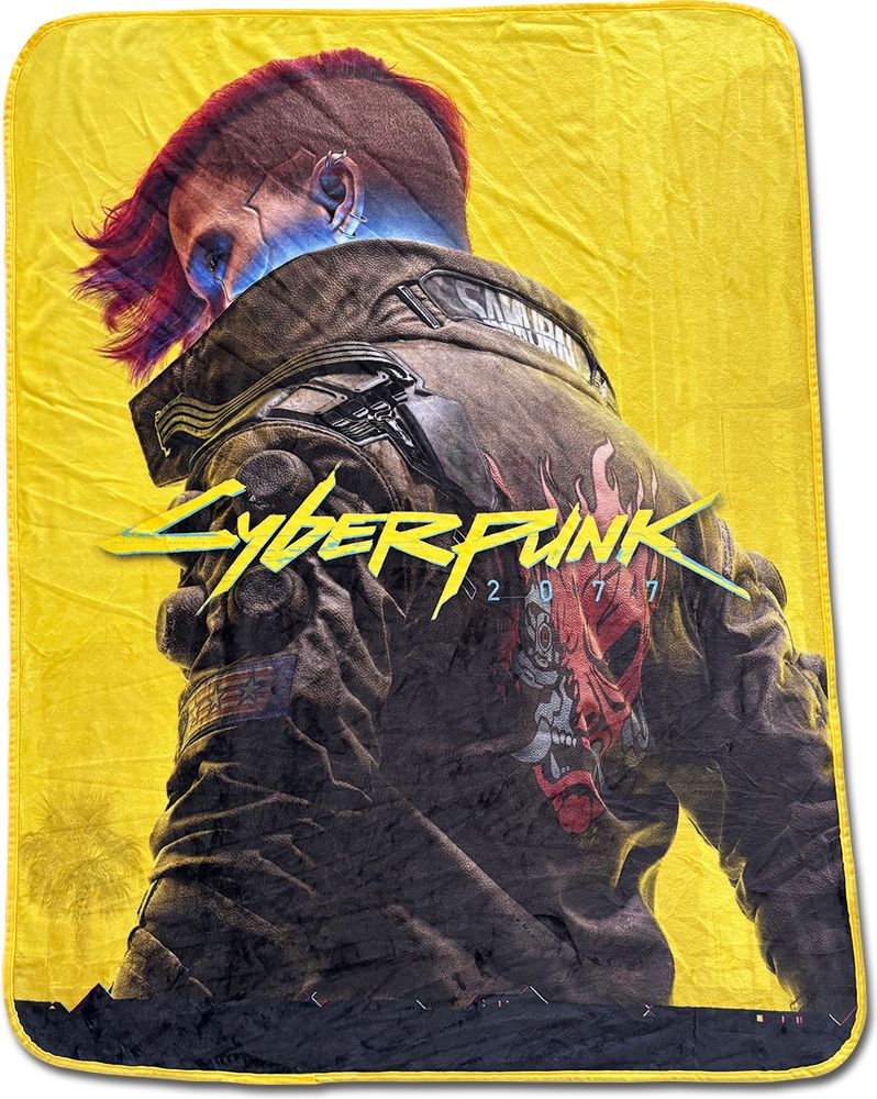 Cyberpunk 2077 - Keyart Female Throw Blanket