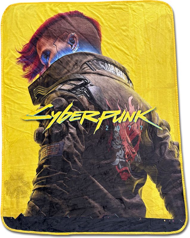 Cyberpunk 2077 - Keyart Female Throw Blanket