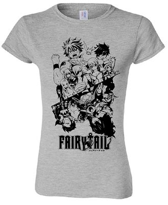 Fairy Tail - Group Jrs. T-Shirt Xl
