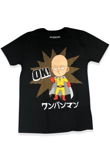 One Punch Man - Ok Saitama Men'S T-Shirt L One Punch Man - Ok Saitama Men'S T-Shirt L