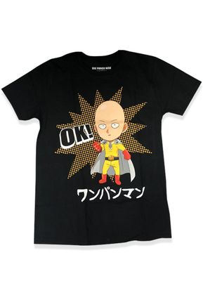 One Punch Man - Ok Saitama Men'S T-Shirt L