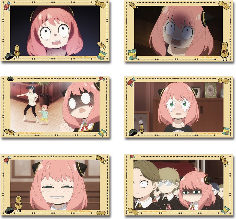 Spy X Family - Anya Face Word Die-Cut Sticker Set
