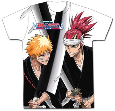Bleach - Ichigo & Renji Men'S Sublimation T-Shirt Xl