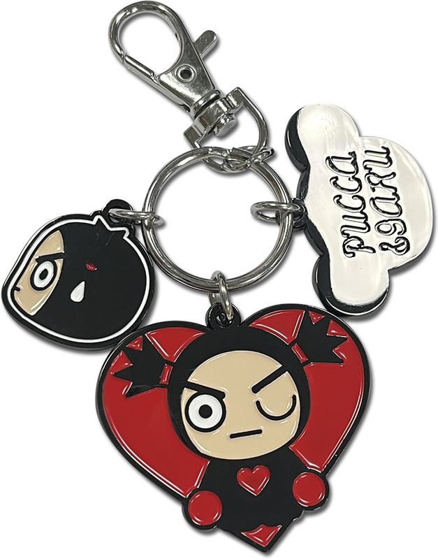 Pucca - Garu Three Charms Keychain