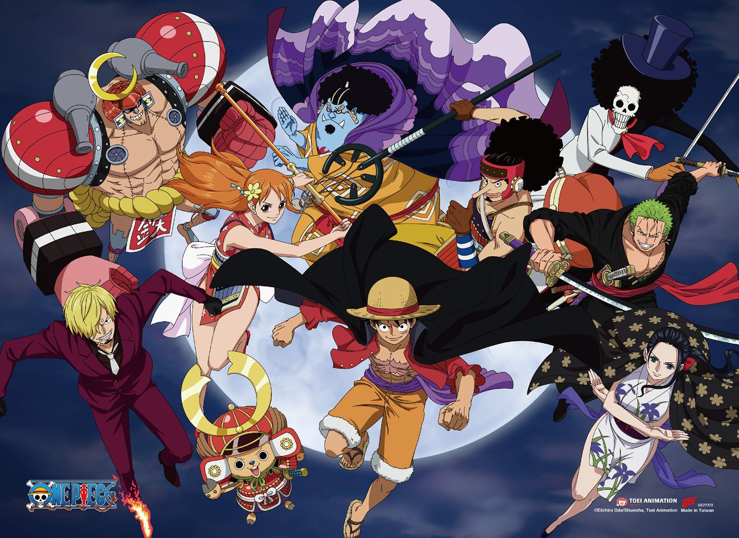 One Piece - Wano Country Group 05 Wall Scroll