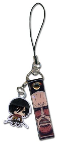 Attack On Titan - Mikasa Sd Metal Cellphone Charm