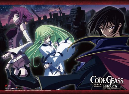 Code Geass - Lelouch, Kallen & Cc High-End Wall Scroll