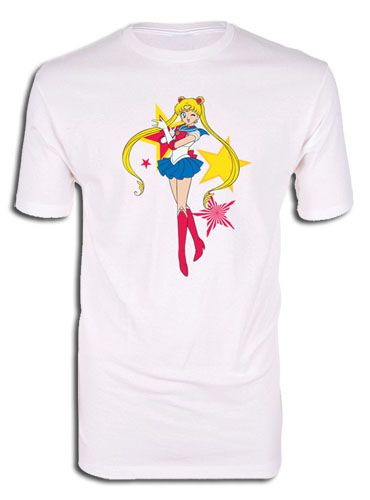 Sailor Moon R - Sailor Moon W/ Stars Screen Print T-Shirt Xl