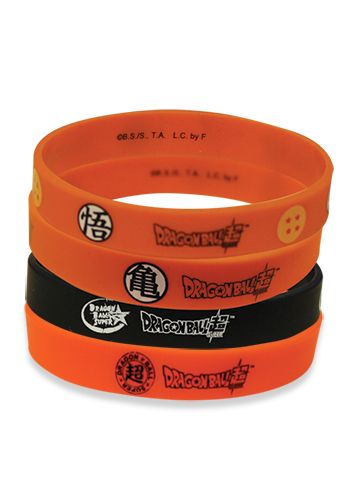 Dragon Ball Super - Dbs Logo Multi 4-Pack Pvc Wristband