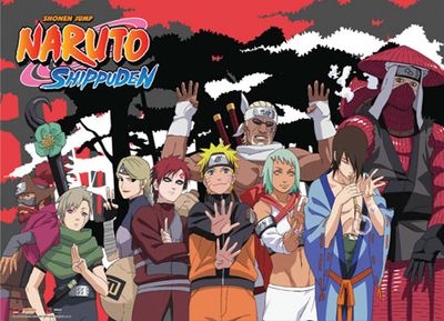 Naruto Shippuden Jinshuriki Group Wallscroll