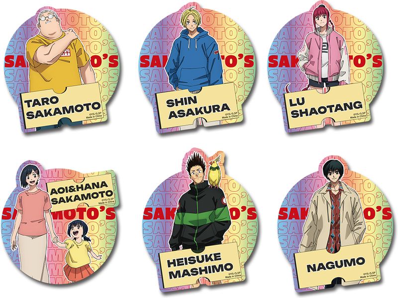 Sakamoto Day - Character Group Holographic Stickers 3.5''