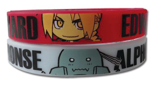 Fullmetal Alchemist - Ed & Al Sd Pvc Wristband Set