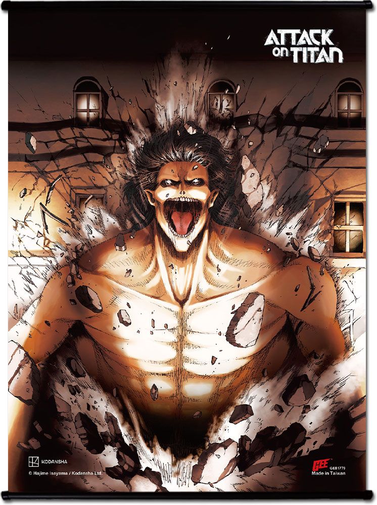 Attack On Titan Manga - Attackers Ss Wall Scroll