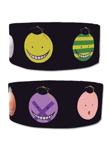 Assassination Classroom - Koro Sensei Faces Pvc Wristband