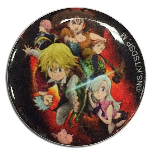 The Seven Deadly Sins - Key Art Button 1.25''